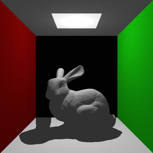 The stanford bunny (a) without antialiasing (b) with antialiasing