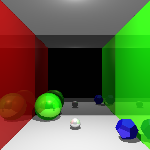 (a) Two bounce reflections (b) Five bounce reflections