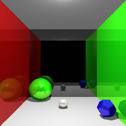 (a) Two bounce reflections (b) Five bounce reflections