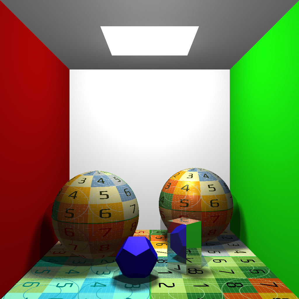 Texture mapping with both planar and spherical projections onto (a) primitives (b) arbitrary mesh